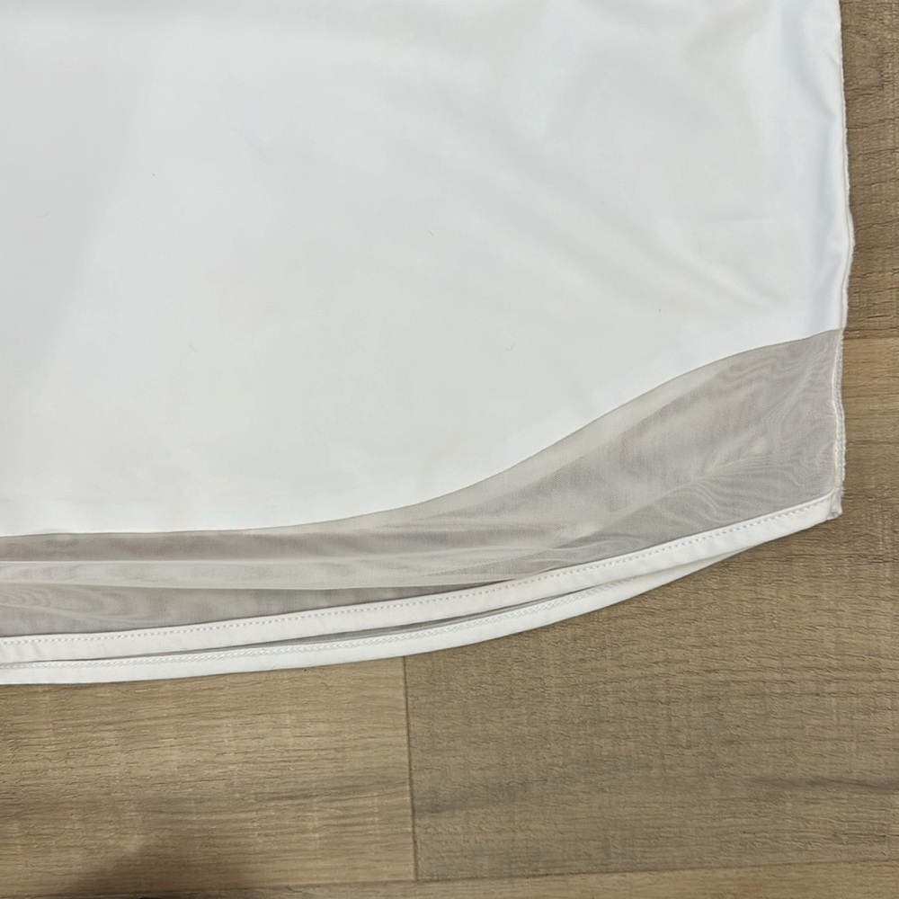 Athleta Dress Med White Sunlover UPF 50+ Athletic Shirtdress Mesh Hem Sleeveless - Picture 5 of 6
